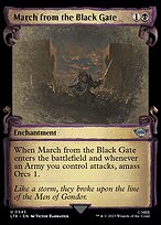 March from the Black Gate (LTR-545) - uncommon: (Showcase) - Foil
