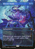 Rhystic Study (WOT-091) - mythic (Borderless) - Foil