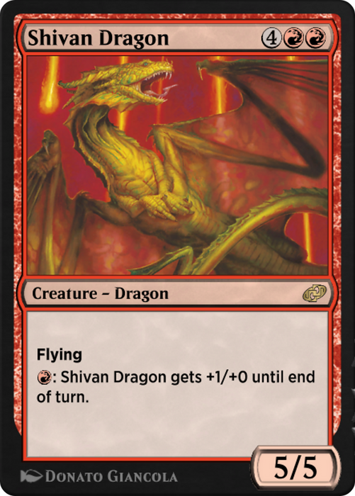 Shivan Dragon (J21-788) - rare