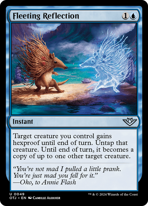Fleeting Reflection (OTJ-049) - uncommon - Foil