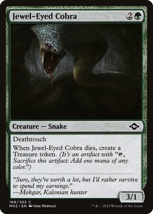 Jewel-Eyed Cobra (MH2-168) - common
