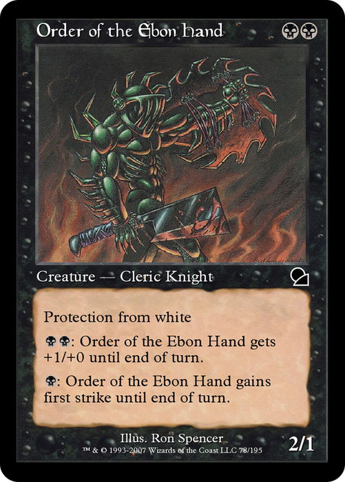 Order of the Ebon Hand (ME1-078) - common - Foil
