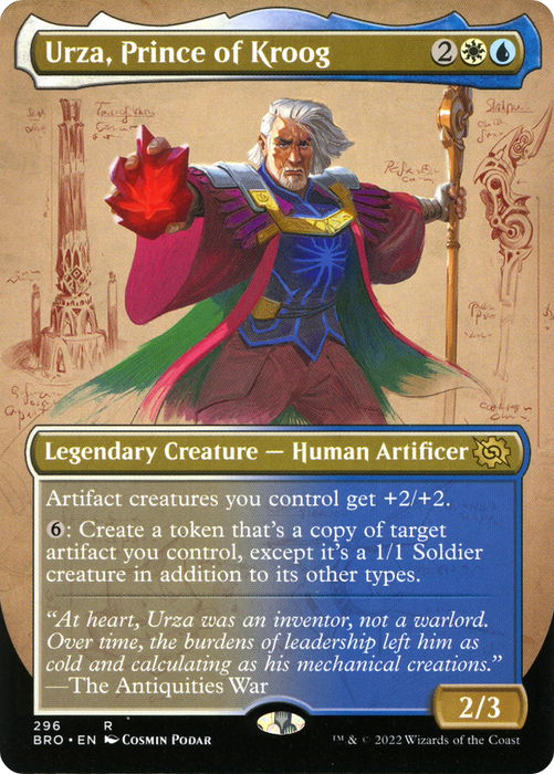 Urza, Prince of Kroog (BRO-296) - rare (Borderless)