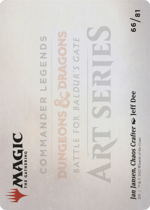 Jan Jansen, Chaos Crafter // Jan Jansen, Chaos Crafter (ACLB-066) - common (Borderless) - Foil