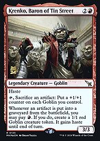 Krenko, Baron of Tin Street (PRE-135S) - rare - Foil