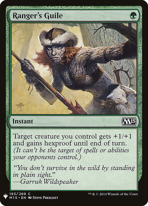 Ranger's Guile (LIST-M15-193) - common