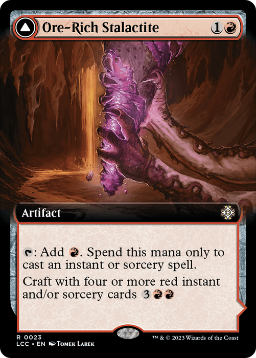 Ore-Rich Stalactite // Cosmium Catalyst (LCC-023) - rare: (Extended Art) - Foil