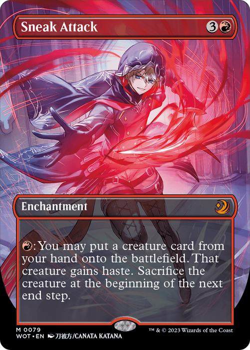Sneak Attack (WOT-079) - mythic (Borderless) - Foil