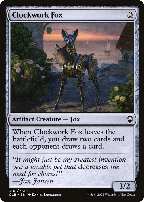Clockwork Fox (CLB-308) - common - Foil