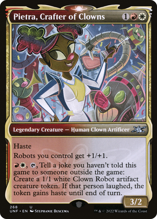 Pietra, Crafter of Clowns (UNF-268) - uncommon: (Showcase) - Foil
