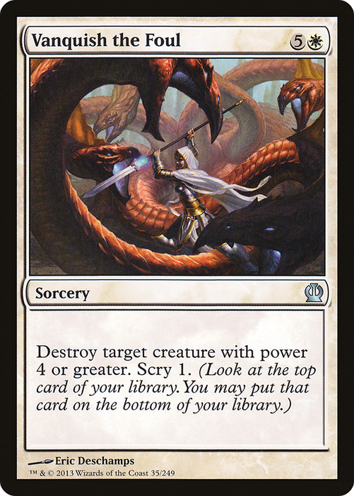 Vanquish the Foul (THS-035) - uncommon - Foil