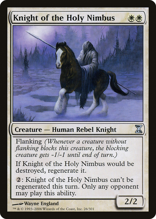 Knight of the Holy Nimbus (TSP-026) - uncommon - Foil
