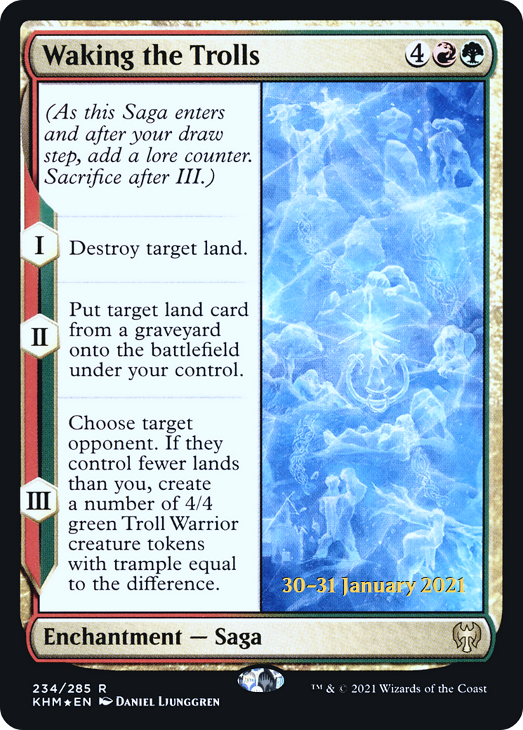 Waking the Trolls (PRE-234S) - rare - Foil