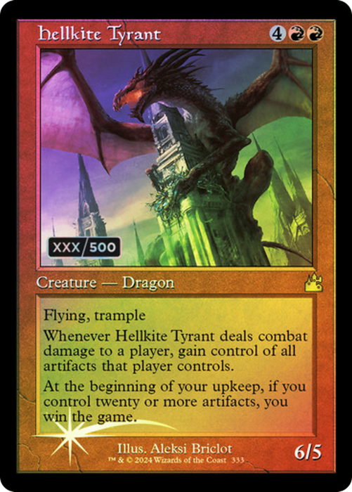 Hellkite Tyrant (RVR-333Z) - rare - Foil