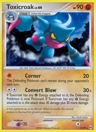 Toxicroak (011/99) - A  - Holo Rare - Holofoil