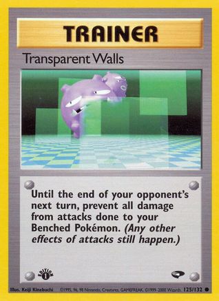 Transparent Walls (125/132) - GC  - Common - 1st Edition
