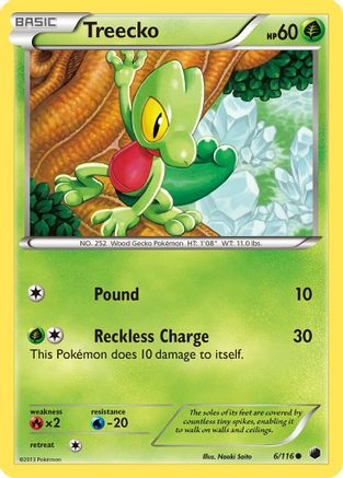 Treecko (006/116) - PF  - Common - Reverse Holofoil