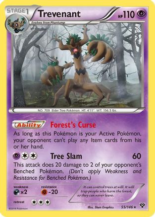 Trevenant (055/146) - XBS  - Holo Rare - Holofoil