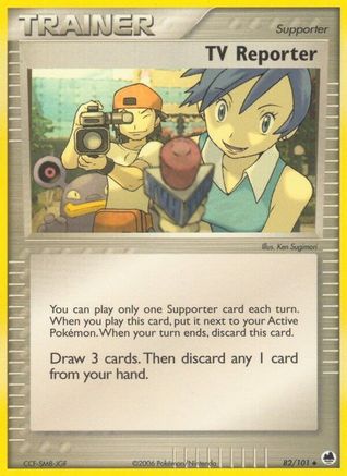 TV Reporter (082/101) - DF  - Uncommon - Reverse Holofoil
