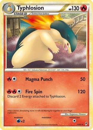 Typhlosion (035) - COL  - Rare - Reverse Holofoil