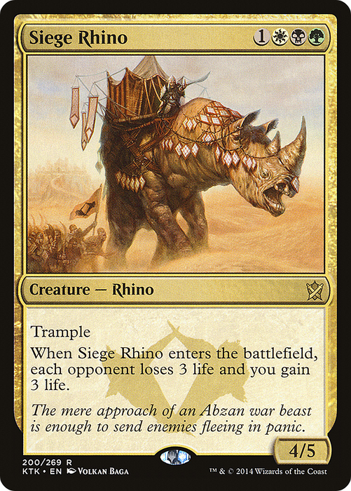 Siege Rhino (KTK-200) - rare - Foil