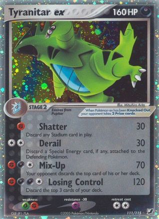 Tyranitar ex (111) - UF  - Ultra Rare - Holofoil