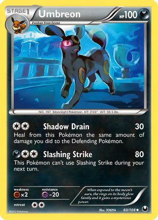 Umbreon (60) (060/108) - DE  - Uncommon - Reverse Holofoil