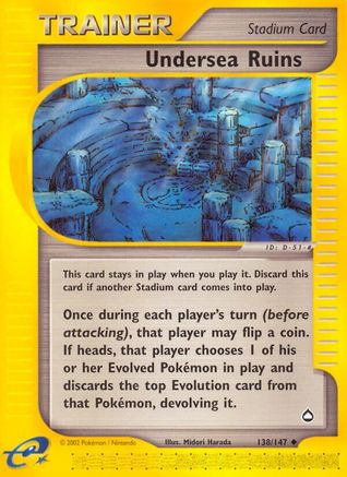 Undersea Ruins (138) - A  - Uncommon - Reverse Holofoil