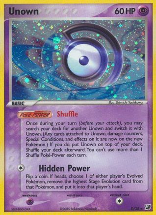 Unown (D) (00D) - UF  - Holo Rare - Holofoil