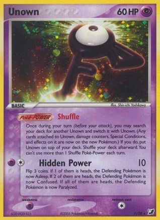 Unown (F) (00F) - UF  - Holo Rare - Holofoil
