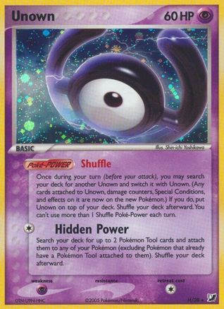 Unown (H) (00H) - UF  - Holo Rare - Holofoil