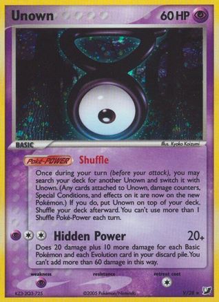 Unown (V) (00V) - UF  - Holo Rare - Holofoil