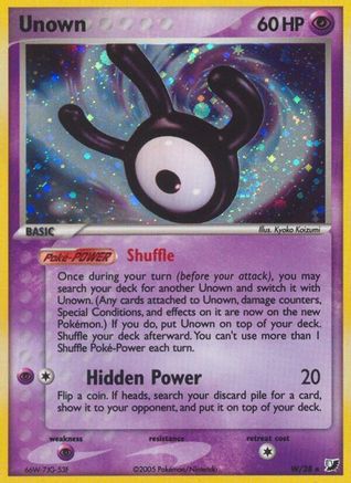 Unown (W) (00W) - UF  - Holo Rare - Holofoil