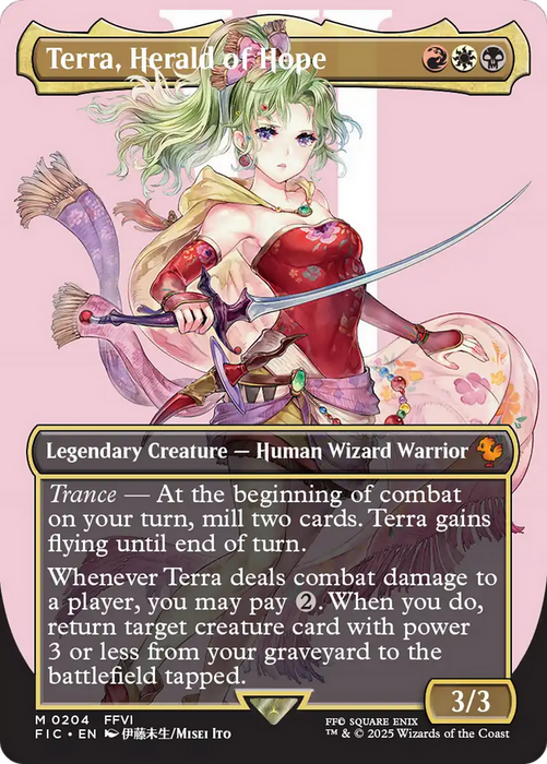 Terra, Herald of Hope (FIC-204) - mythic (Borderless) - Foil