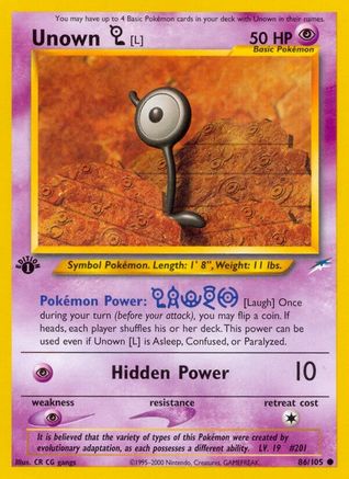 Unown [L] (086/105) - ND  - Common - Unlimited