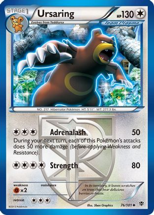 Ursaring (Team Plasma) (076/101) - PB  - Uncommon - Reverse Holofoil