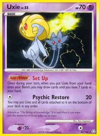 Uxie (043) - LA  - Rare - Reverse Holofoil