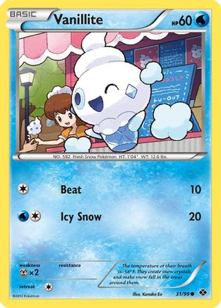 Vanillite (031) - ND  - Common - Reverse Holofoil