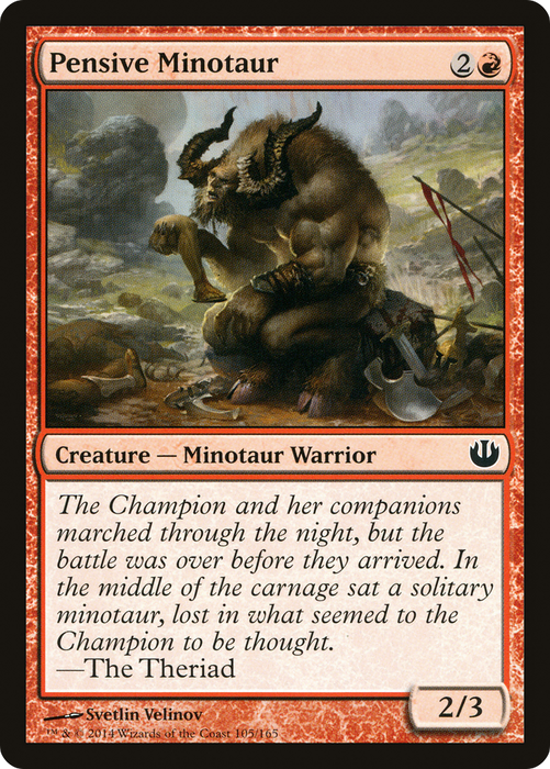 Pensive Minotaur (JOU-105) - common
