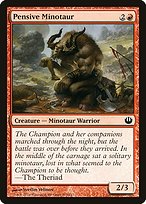 Pensive Minotaur (JOU-105) - common - Foil