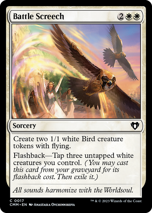Battle Screech (CMM-017) - common - Foil