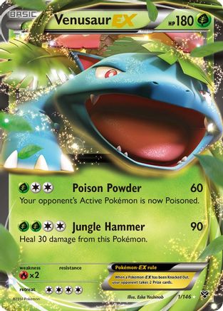 Venusaur EX (001/146) - XBS  - Ultra Rare - Holofoil
