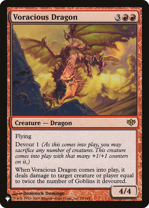 Voracious Dragon (LIST-CON-75) - rare