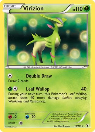 Virizion (013) - NV  - Holo Rare - Reverse Holofoil
