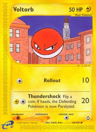 Voltorb (64) (064) - A  - Uncommon - Reverse Holofoil