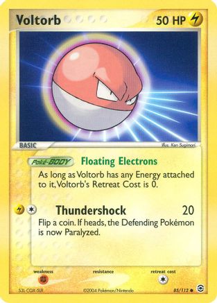 Voltorb (085/112) - FL  - Common - Reverse Holofoil