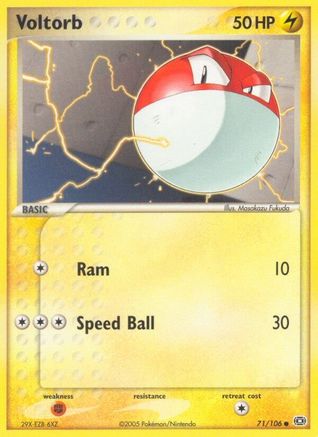 Voltorb (071) - E  - Common - Reverse Holofoil