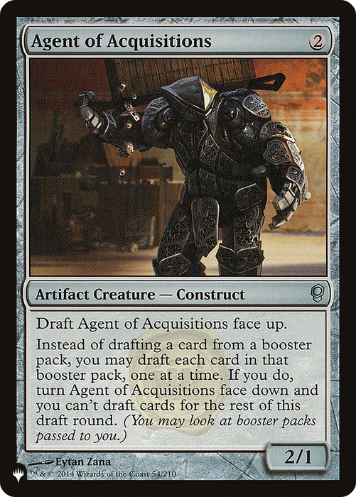 Agent of Acquisitions (LIST-CNS-54) - uncommon