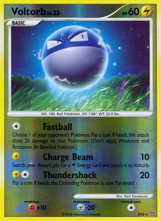 Voltorb (Shiny) (SH3) - S  - Shiny Holo Rare - Reverse Holofoil