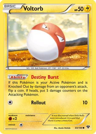 Voltorb (044/146) - XBS  - Common - Reverse Holofoil